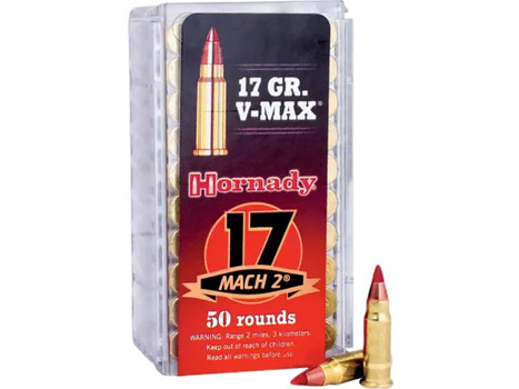 Hornady 83177 Varmint Express 17 HM2 17 gr Hornady V Max 50 Per Box/ 100 Case