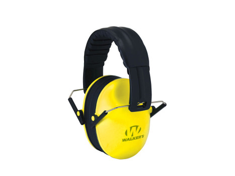 Walker's GWPFKDMYL Baby & Kids Folding Muff 23 dB Over the Head Yellow/Black Polymer