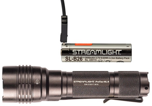 Streamlight 88084 ProTac HL-X USB Flashlight  Black Anodized 65/400/1000 Lumens   White LED                                                                                                             