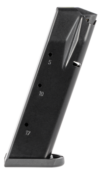 Mec-Gar MGWIT9SFAFC Tanfoglio 17rd 9mm Luger, Fits Tanfoglio Witness Sm Frame Blued w/Anti-Friction Coating Carbon Steel                                                                                