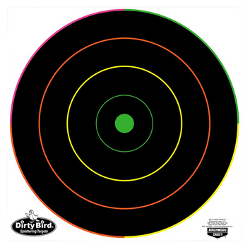 Birchwood Casey 35830 Dirty Bird  12" Bullseye Tagboard Hanging Multi-Color 10 Pk.                                                                                                                      