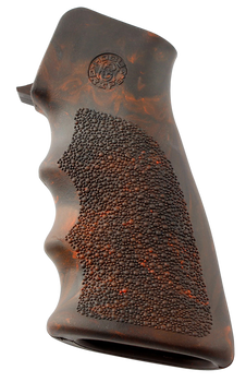 Hogue 15016 OverMolded Grip Cobblestone Red Lava Rubber with Finger Grooves for AR-15, M16                                                                                                              