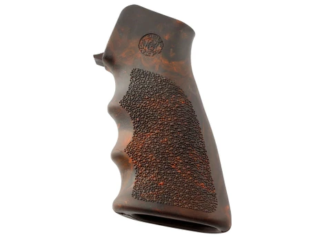 Hogue 15016 OverMolded Grip Cobblestone Red Lava Rubber with Finger Grooves for AR-15, M16