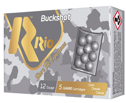 Rio Ammunition RB121225 Royal Buck  (4X3) 12Gauge 2.75" 1Buck Shot 25 Per Box/10 Case                                                                                                                   
