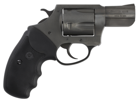Charter Arms 64020 Pitbull  Large 40 S&W, 5 Shot 2.30" Black Nitride Steel Barrel, Cylinder & Frame w/Black Finger Grooved Rubber Grip                                                                  