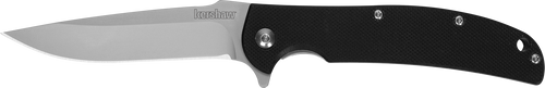 Kershaw 3410 Chill  3.10" Folding Drop Point Plain Bead Blasted 8Cr13MoV SS Blade Black G10 Handle Includes Pocket Clip                                                                                 
