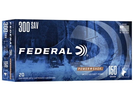 Federal 300A Power-Shok 300Savage 150gr Jacketed Soft Point 20 Per Box/10 Case