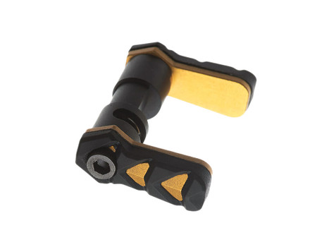 Tyrant CNC TDSSARGOLD Safety Selector Nexgen AR-15 Gold Aluminum/Rubber