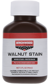 Birchwood Casey 24123 Walnut Wood Stain Water-Based 3 oz. Bottle                                                                                                                                        