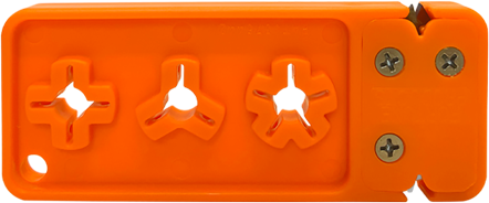 AccuSharp 013C Broadhead Sharpener & Wrench Tungsten Carbide Sharpener Orange                                                                                                                           