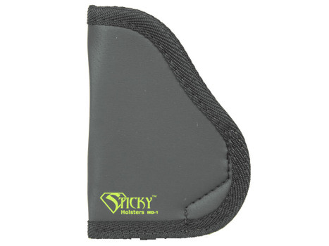 Sticky Holsters MD1 MD-1 Black/Green Latex Free Rubber Fits Small 9mm Ambidextrous