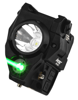 iProtec 6794 RM400LSR Firearm Light and  Laser Combo  Black Anodized 40/400 Lumens Green Light Red Laser                                                                                                