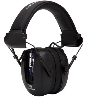 Pyramex VGPME10 Venture Gear Clandestine Electronic Muff 24 dB Over the Head Black Adult 1 Pair                                                                                                         