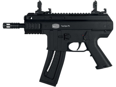 Blue Line Solutions 4150043 TacOps Pk 22 LR 22+1 5" Black Anodized Steel Barrel, Picatinny Rail Receiver, Black Aluminum Frame w/Picatinny Rail