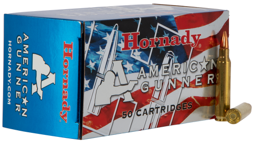 Hornady 80237 American Gunner  223Rem 55gr Hollow Point 50 Per Box/10 Case                                                                                                                              