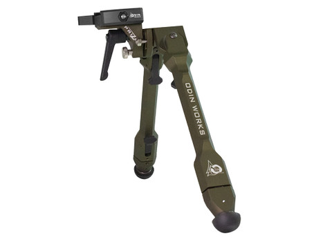 Odin Works BPPRIZMARCARG Precision Bipod Arca Ranger Green 4.0"-14.50" 6061 Aluminum/303 Stainless Steel
