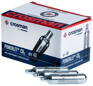Crosman 23140 Powerlet CO2 12 Grams 40 Per Pkg                                                                                                                                                          