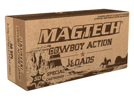 Magtech 38U Cowboy Action 38Special 125gr Lead Flat Nose 50 Per Box/20 Case