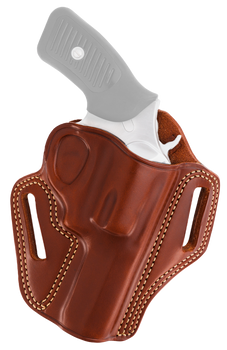 Galco CM192 Combat Master Belt Holster OWB Tan Steerhide Fits S&W L Frame M686 3" Right Hand                                                                                                            