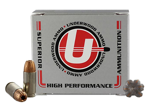 Underwood Ammo 114 XTP  9mmLuger 124gr Jacketed Hollow Point 20 Per Box/10 Case                                                                                                                         