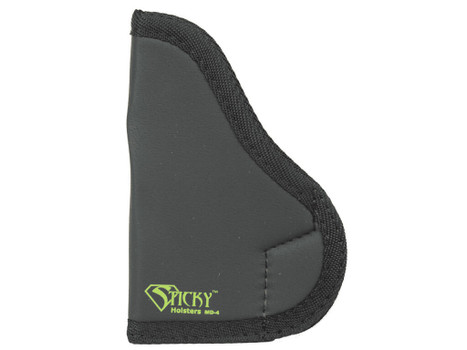 Sticky Holsters MD4 MD-4 Black/Green Latex Free Rubber Fits Med Semi-Auto Ambidextrous