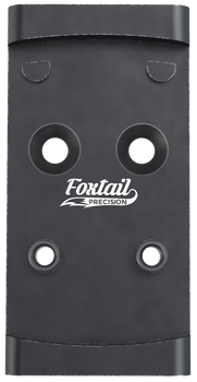 Foxtail Precision 100010 Adapter Plate  Black Anodized Aluminum, Compatible w/Glock MOS, Holosun 407K/507K/EPS Carry Pattern Footprint Mount                                                            
