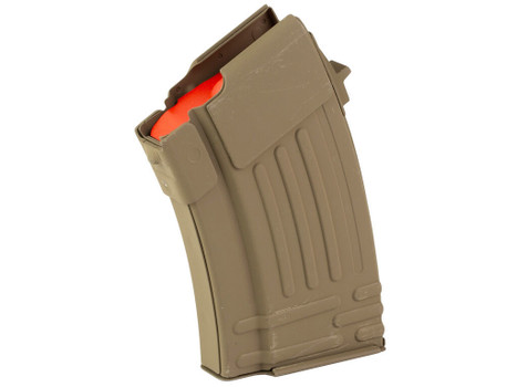 Global Ordnance LLC 810091157398 10rd Fully Ribbed 7.62x39mm Fits AK-47 FDE Steel