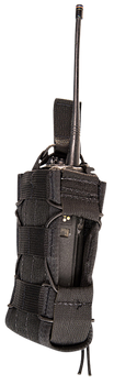 High Speed Gear 11MAC0BK TACO  Multi-Access Comm Holder, Black Nylon with Bungee Pull Tongue, Fits MOLLE                                                                                                