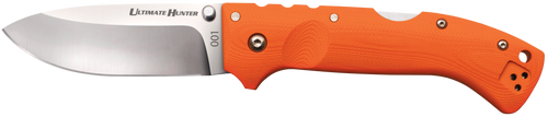 Cold Steel CS30URY Ultimate Hunter  3.50" Folding Drop Point Plain American S35VN Blade/5" Orange G10 Handle Includes Belt Clip                                                                         