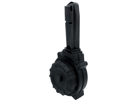 ProMag DRMA64 50rds Drum 40 S&W Black Polymer