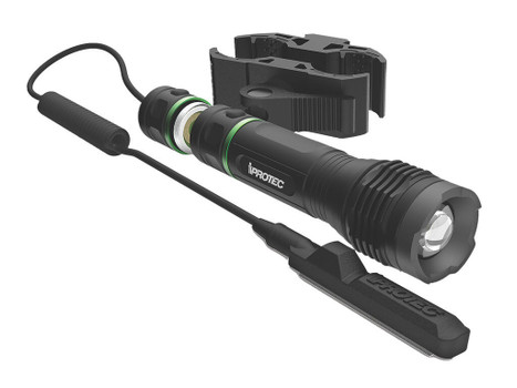 iProtec 665 LG 250 250 Lumen Green Firearm Light with Long Gun Mount Black Anodized 25/250 Lumens Green LED Light