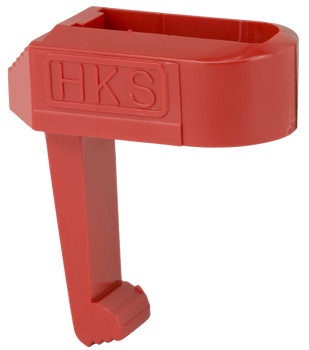 HKS 22B Speed Mag Loader Made of Plastic with Red Finish for 22 LR Pistols                                                                                                                              