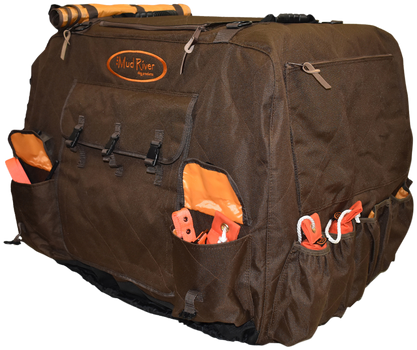 Mud River MRM1414 Dixie Insulated Kennel Cover Brown Polyester Medium 32" x 23" x 25"                                                                                                                   