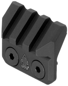 Leapers MTMP45 Picatinny Mount  Angled Matte Black Aluminum M-LOK Mount                                                                                                                                 