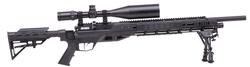 Benjamin BTAP22SX Tactical Armada  PCP 22 Pellet 10+1 Shot Black Black Receiver Black M4 Telescopic Stock Scope 4-16x50mm AO                                                                            