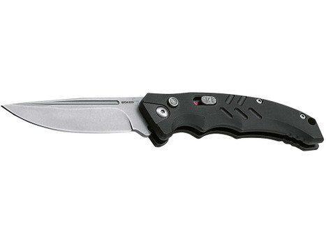 Boker 01BO482 Intention II Folding Drop Point Plain D2 Steel Blade Black G10 Handle