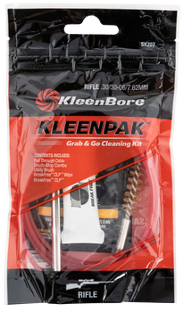 KleenBore SK20710 Grab & Go Cleaning Kit .30/ .30-06/ 7.62mm Cal Rifle 10 Per Pack                                                                                                                      