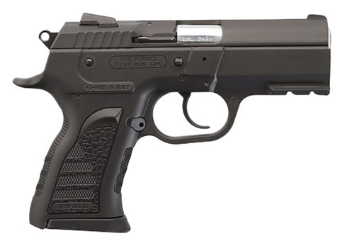Tanfoglio TFCOMPACTF9 Force Plus Compact Frame 9mm Luger 13+1 3.60" Stainless Barrel, Black Steel Serrated Slide, Black Polymer Frame w/Picatinny Rail, Black Polymer Grip                              