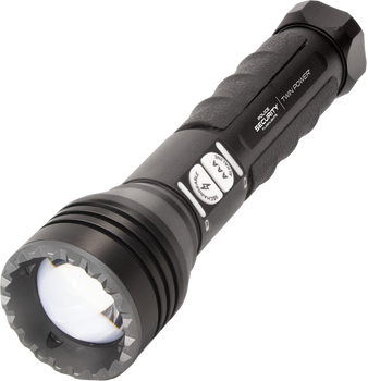 Lb Marketing 97741 Twin Power Long Throw Flashlight  Black 220/450 Lumens White LED                                                                                                                     