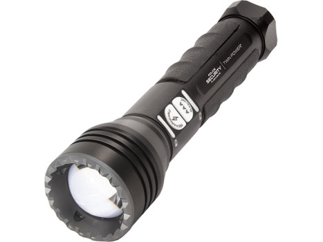 Lb Marketing 97741 Twin Power Long Throw Flashlight Black 220/450 Lumens White LED