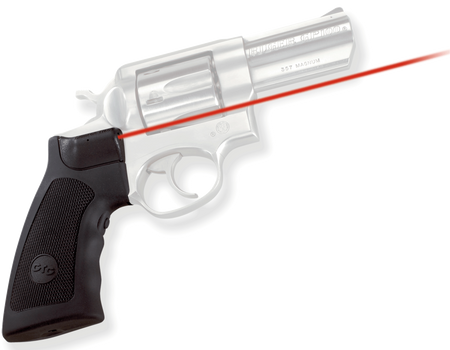 Crimson Trace 011790 Lasergrips  Fits Ruger Alaskan/GP100/Super Redhawk, Red Laser 633nM Wavelength 5mW Output, Black Polymer                                                                           