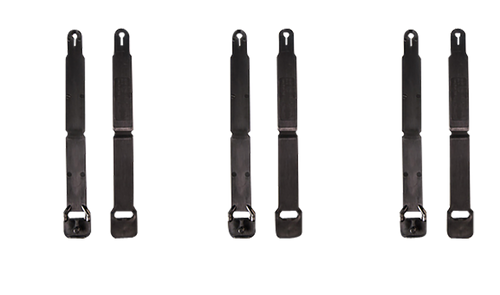 High Speed Gear 91SC12BK MOLLE Clips  Short, Black Injection Molded Fits MOLLE (12 Pack)                                                                                                                