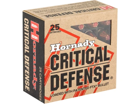 Hornady 90250 Critical Defense 9mmLuger 115gr Hornady Flex Tip eXpanding 25 Per Box/10 Case
