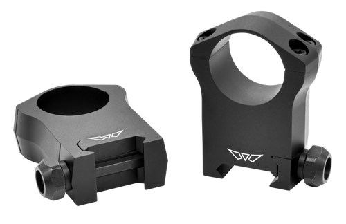 Warne 7204M Scope Rings Mountain Tech Matte Black 1" Ultra High 0 MOA                                                                                                                                   