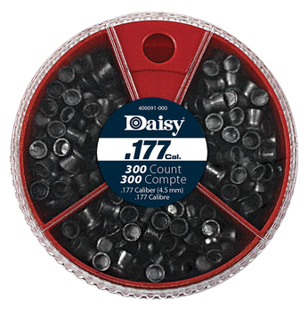 Daisy 987781406 Dial-A-Pellet Premium 177 Lead Flat Nose Pointed Hollow Point 300/Tin                                                                                                                   