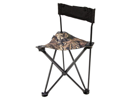 Ameristep AMSAMEFT1013 Tripod Stool w/Back Swivel Mossy Oak Break-Up Country Heavy Duty Fabric/Steel