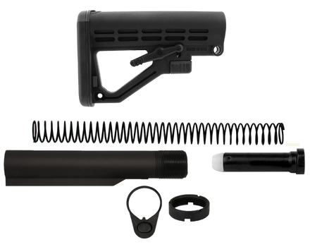 TacFire MAR050B Mil-Spec Buffer Tube  Black Matte AR-15                                                                                                                                                 