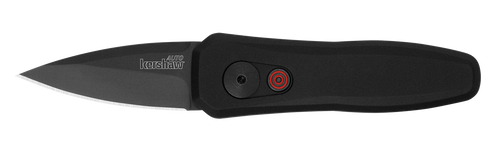 Kershaw 7500BLK Launch 4 1.90" Folding Spear Point Plain Black DLC CPM 154 SS Blade Black Aluminum Handle Includes Pocket Clip                                                                          