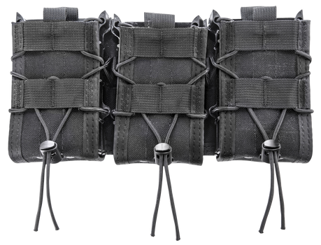 High Speed Gear 45DD00BK TACO Double Decker Shingle Black Nylong, Triple Shingle (3 Rifle/3 Pistol Mags), Fits MOLLE                                                                                    