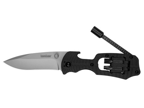 Kershaw 1920 Select Fire Folding 8Cr13MoV SS 7.60" Long Plain Blade Black Glass-Filled Nylon Handle